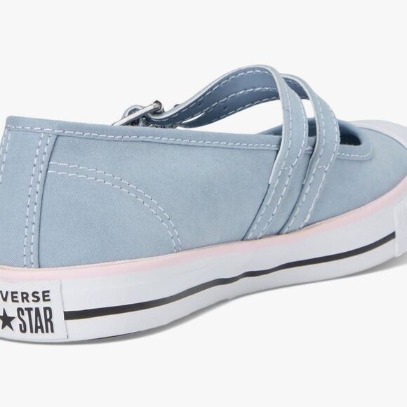 Converse All Star Dainty Mary Jane Sneakers- Wet Stone/Sugar Berry/White - Picture 5 of 12